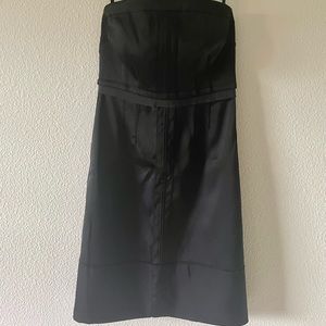 Juicy Couture strapless satin black mini dress size 0